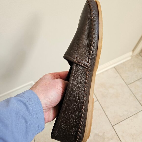 Otisopse Men's Soft Leather Casual Loafers, Brown, Sz 12 (may run small) - Picture 13 of 16